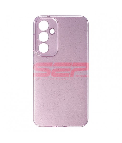 Husa Samsung Galaxy S23 FE, cu Protectie Camera, Sparkle, Roz